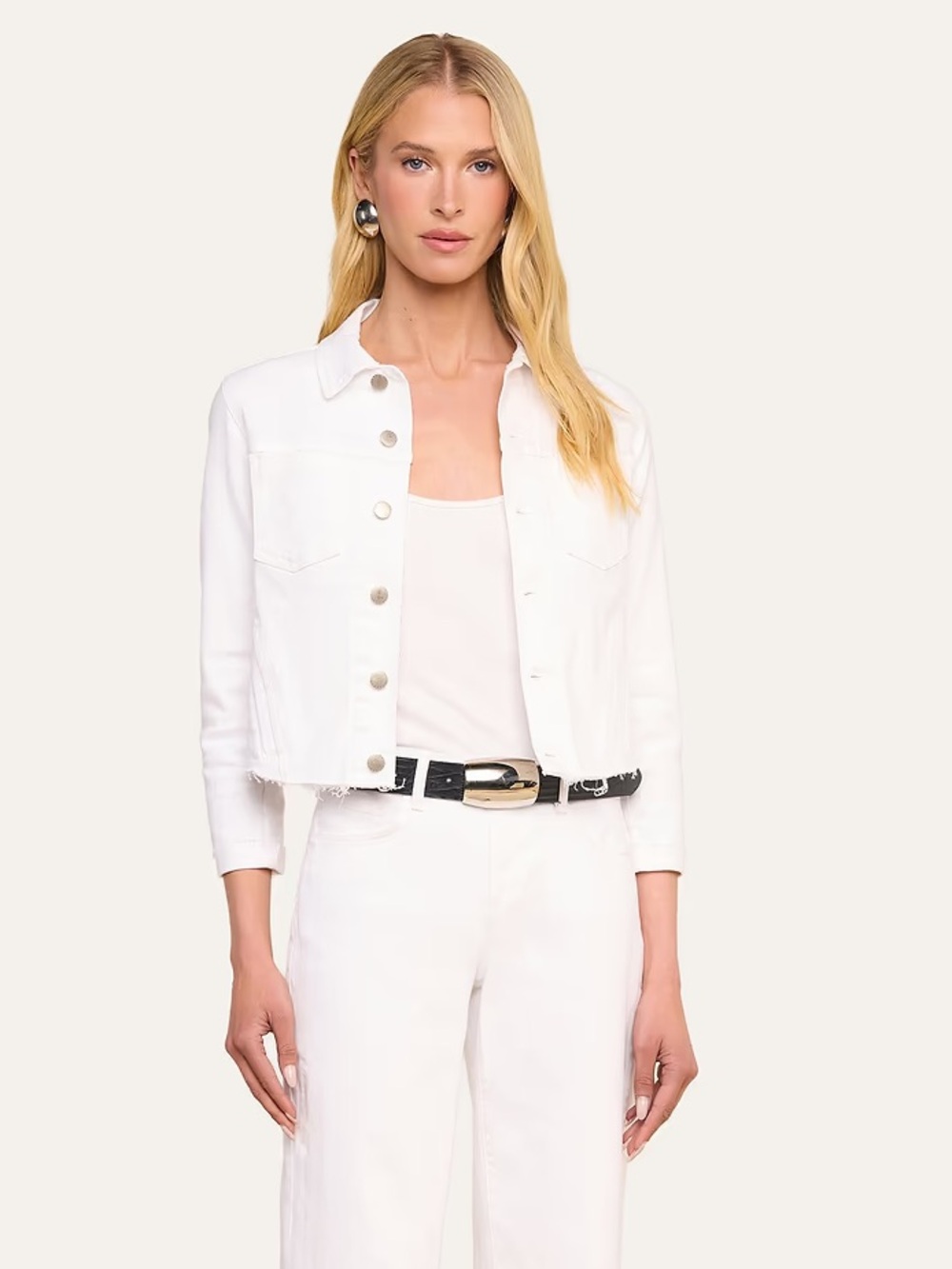 NWOT!  L'AGENCE Janelle Slim Jacket in Blanc